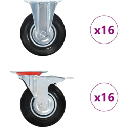 Vidaxl - Ruote 32 pz 125 mm en oferta