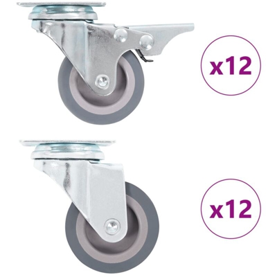 Vidaxl - Ruote Girevoli 24 pz 50 mm