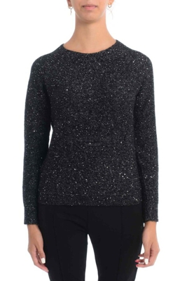Maglia girocollo in lana glitter - SUN 68