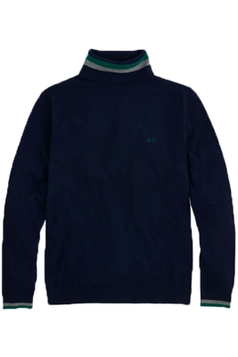 Maglia collo alto con bordi - SUN 68