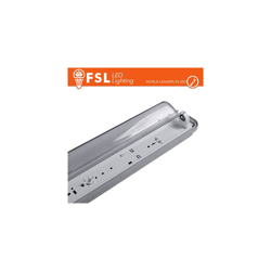 plafoniera stagna portatubo 1 luce 150 cm 220-240 volt CE G13 IP65 grigio lif flb1t150 - FSL precio