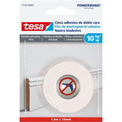 12 PZ Di NASTRO BIADES. POWERBOND INTONACO ML.1,5X19MM - TESA precio