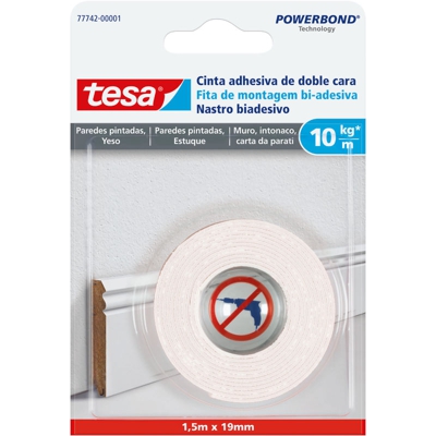 12 PZ Di NASTRO BIADES. POWERBOND INTONACO ML.1,5X19MM - TESA