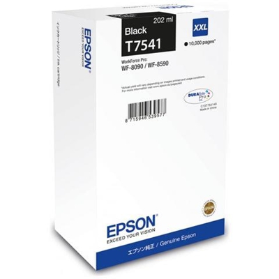 C13T754140 Cartuccia Ink Originale Nera per WorkForce Pro WF-8090DTW Capacità 10000 Pagine