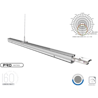 Plafoniera LED Lineare Follow 50W 150cm 120° 4000K IP20 Dimmerabile - V-tac