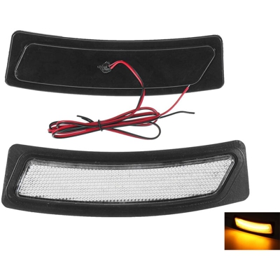 Kit Freccia Laterale a Led Side Marker Lente Trasparente Luce Arancione Per BMW Serie 3 F30 OEM 63147847205 63147847206 - CARALL