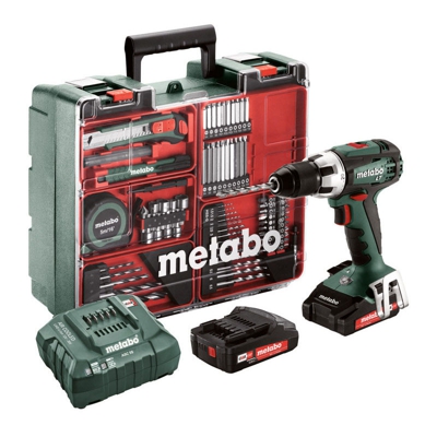 Metabo Trapano-avvitatore a batteria BS 18 LT Set, 2x18V/2Ah, Officina mobile - 602102600
