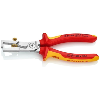 Knipex KNIPEX StriX Pinza spelacavi con cesoia per cavo 180 mm - 13 66 180 SB