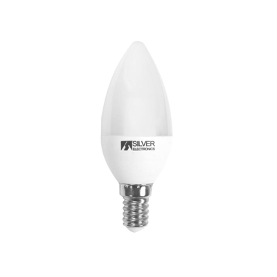 Lampadina LED Candela Silver Electronics Eco E14 5W 3000K A+ (Luce calda)