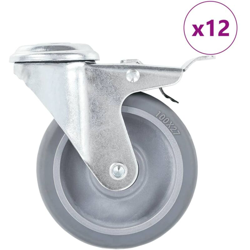 Vidaxl - Ruote Girevoli con Foro per Bulloni 12 pz 100 mm precio