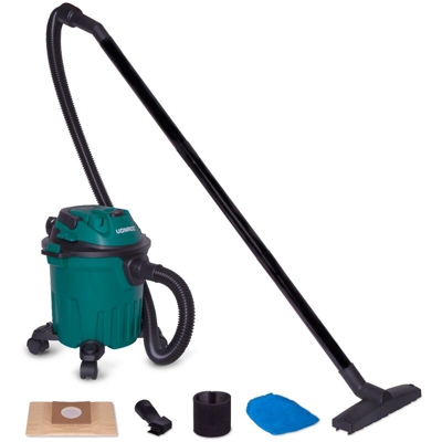 VONROC Aspiratore|Aspirpolvere e aspiraliquidi 1000W. Funzione aspirazione e soffiaggio. Con serbatoio da 12L e cavo di alimentazione da 5m