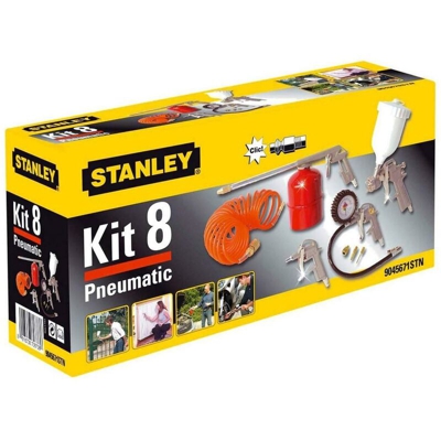 Stanley Kit 8 Accessori per Compressore Pisola Soffiaggio Gonfiaggio Aeorgrafo