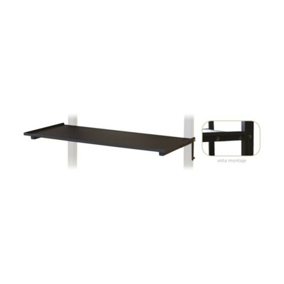 Vassoio in metallo per supporti da pavimento Fonestar BSS-6N, dimensioni 90 x 39 cm, supporti fino a 20 kg, finitura nera