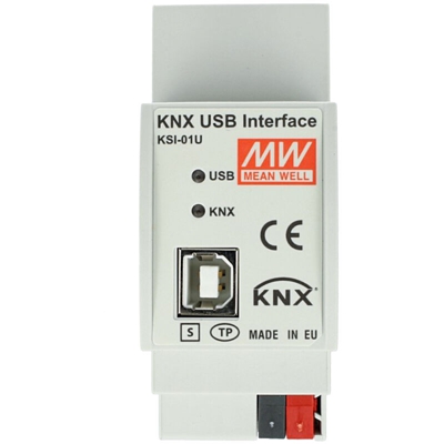 KSI-01U Interfaccia USB Per Diagnosi Bus KNX Konnex A Guida DIN Binario - Meanwell