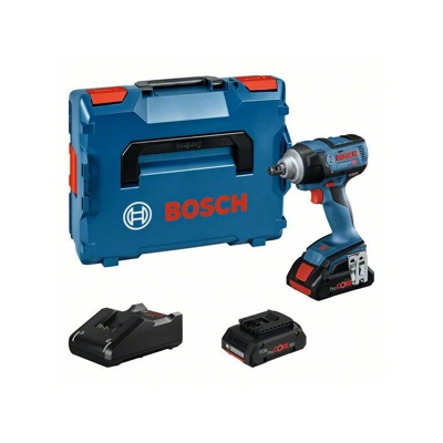 Bosch Avvitatori a massa battente a batteria GDS 18V-300 Professional, 2 batterie ProCORE18V 4.0Ah, Caricabatteria rapido GAL 18V-40 - 06019D8202