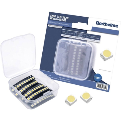 Barthelme Kit LED SMD 3528 Bianco caldo 2000 mcd 120 ° 18 mA 3 V Bulk