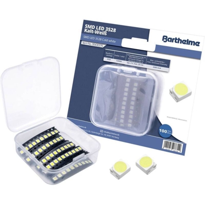 Barthelme Kit LED SMD 3528 Bianco freddo 3200 mcd 120 ° 20 mA 3 V Bulk