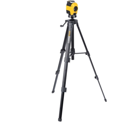 Powerplus - LIVELLA LASER AUTOLIVELLANTE CON BASE ROTANTE 360º LINEE CROCE TREPPIEDE REGOLABILE ACCESSORI