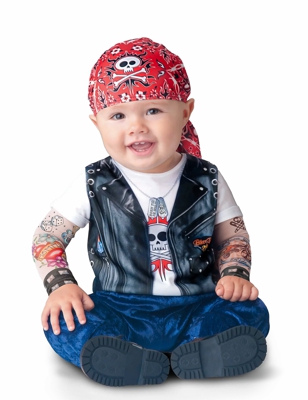 Costume da motociclista per neonato - Classico