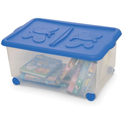 Plastmeccanica - CONTENITORE C/RUOTE E COPERCHIO CM.60X40H28