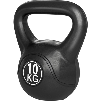 Kettlebell 10 kg per Allenamento Cross Training Nero - Homcom