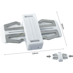 Ledlux - Connettore Giunto Lineare Per Allungamento Del Binario Guida Barra Elettrificata CB2107 precio