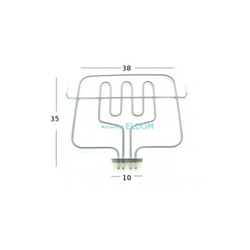 RESISTENZA FORNO DOPPIA 1500 W + 800 W - Candy características