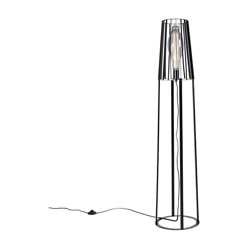 QAZQA Lampada da terra wieza - rustico - Acciaio - Nero - Oblungo Max. 1 x Watt en oferta