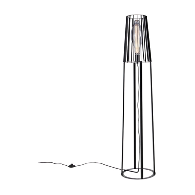 QAZQA Lampada da terra wieza - rustico - Acciaio - Nero - Oblungo Max. 1 x Watt