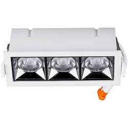 V-tac - Faretto Led Da Incasso Rettangolare 3X4W Neutro 4000K UGR90 Chip Samsung SKU-989 en oferta