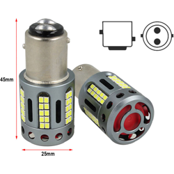 Carall - Lampada Led BAY15D 1157 100% Canbus 12V 21/5W Effettiva Bianco 6000K Con Ventola In Testa precio