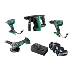 HiKOKI 18V batteria kit (G18DBL,WH18DBL2,DS18DBSL,DH18DBL KC18DG4L(5.0) Combo-Kit - KC18DG4LWDZ precio