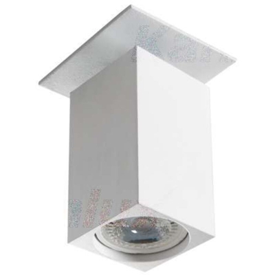 faretto incasso decorativo chiro 220-240 volt 70 mm CE GU10 IP20 bianco interno orientabile quadrato kan 29312 - KANLUX