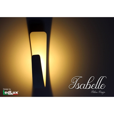 Ledlux - Applique Led Da Parete Modello Isabelle Italian Design Moderna 6W Bianco Caldo