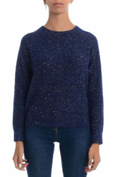 Maglia girocollo in lana glitter - SUN 68 características