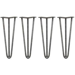 SKISKI LEGS - 4 Gambe per Tavolo a Forcina 35,5cm 3 Rebbi in Acciaio Colore Naturale Spessore 12mm características