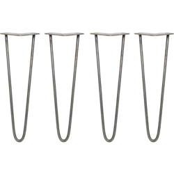 SKISKI LEGS - 4 Gambe per Tavolo a Forcina 40,6cm 2 Rebbi in Acciaio Colore Naturale Spessore 10mm características