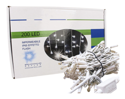 Tenda Luminosa Da Esterno Professionali 200 Luci 5M Colore Blu Effetto Cascata Con 40 Tende IP65 Prolungabile - LEDLUX precio