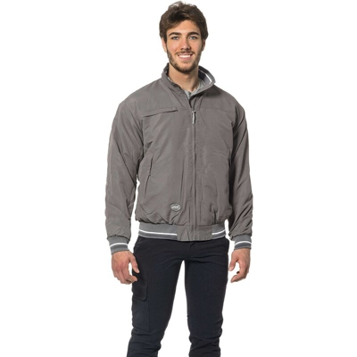 Bomber uomo Logica interno pyle impermeabile grigio giubbotto multitasche antifreddo