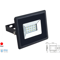 V-tac - faro led ultrasottile 10 watt 110° 20000 ore 220-240 volt A+ CE IP65 esterno nero rossa tec 644846 características