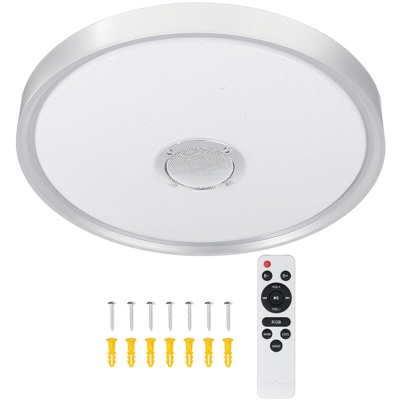 Augienb - Plafoniera RGB 114 LED 39cm con musica bluetooth e altoparlante
