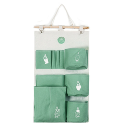 Multi tasche da appendere a parete in tela di immagazzinaggio Borse da parete impermeabili per ufficio - AUGIENB precio