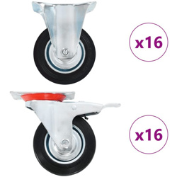 Vidaxl - Ruote 32 pz 100 mm precio