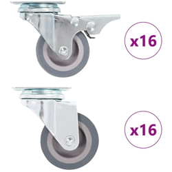 Ruote Girevoli 32 pz 50 mm - VIDAXL precio