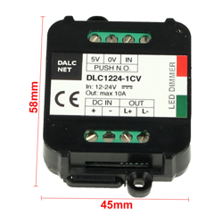 LEDLUX CL9111 Dalcnet Easy Led Fader Dimmer Driver 12V 24V 10A Con Pulsante N.O. Push DLC1224-1CV características