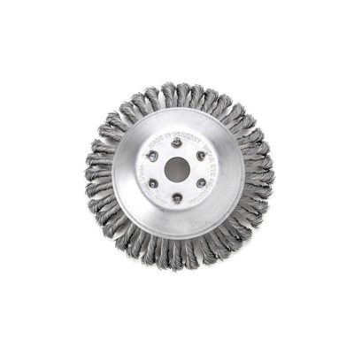 Less uomo treccia- – Spazzola conica 200 mm 36 Z con fiore STH liscia 0,50 mm, foro 25,4 mm, 47625101 - LESSMANN