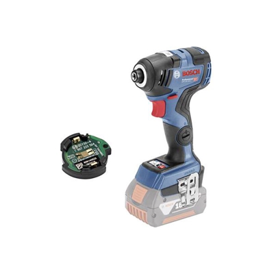 Bosch Avvitatore a massa battente a batteria GDR 18V-200 C, senza batteria e caricabatteria, GCY 30-4, L-BOXX - 06019G4103