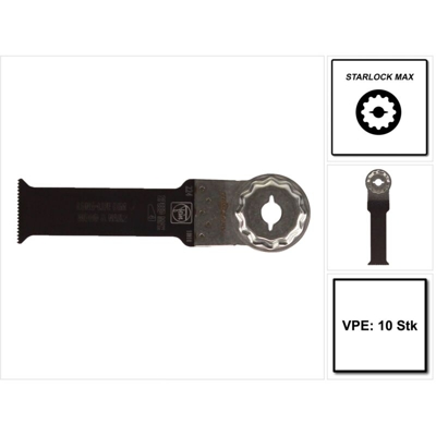 Lama da taglio E-Cut Long Life Larghezza 32 mm, Lungh. 90 mm, Attacco SLM, Conf. 10 pz. - 63502224240 - Fein