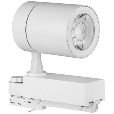 lampada faretto binario led track 4 contatti 220-240 volt 35 watt CE bianco bianco caldo no tec 607551 - V-TAC