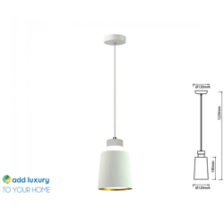 Lampadario LED a Cilindro in Metallo 7W Colore Bianco 4000K - V-tac características